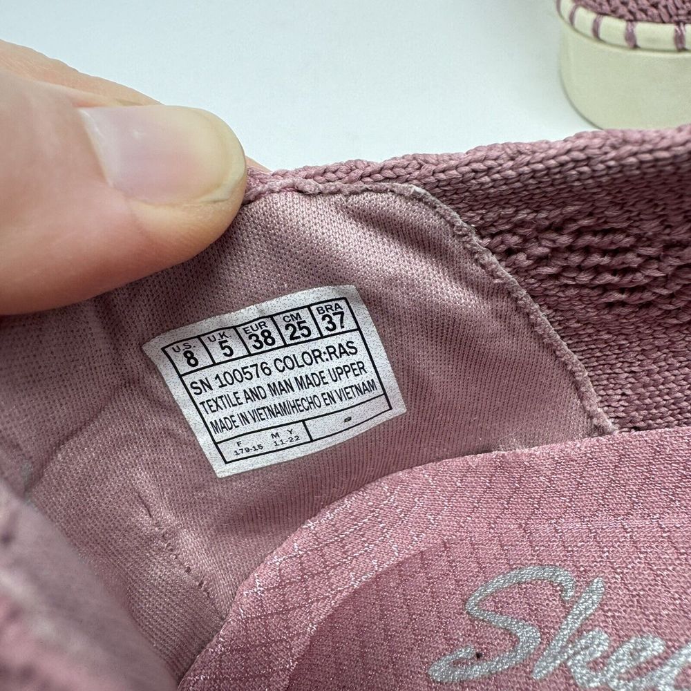 Skechers Vegan Washable Crochet Slip-Ons Sepulveda 2.0 Raspberry Womens 8 - Picture 6 of 7